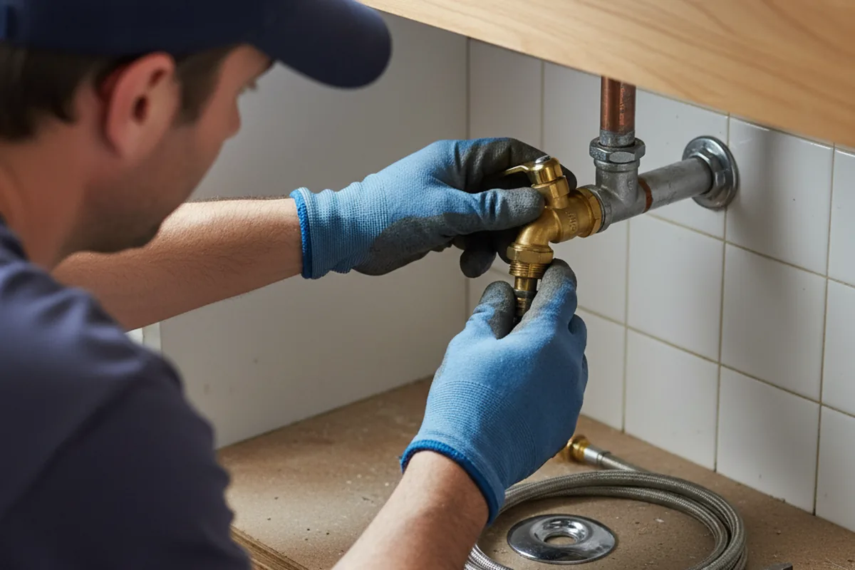 Shutoff valve and fitting work during Faucet and Fixture Repair in Sterling City
